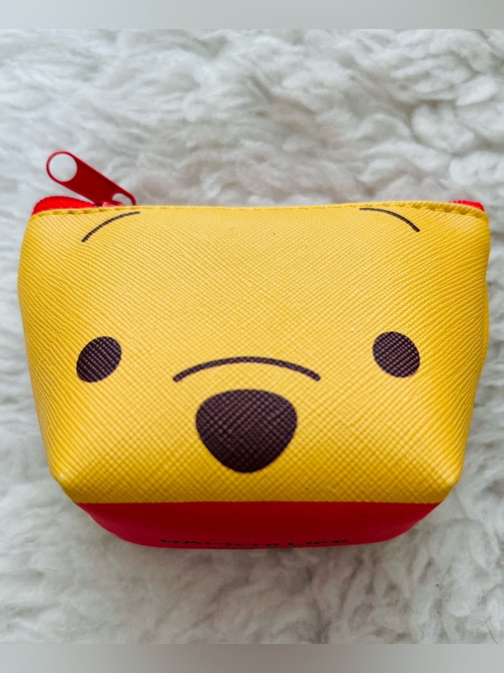 Winnie The Pooh Disney Faux Leather Multicolor Coin Purse 4”x3”x2”